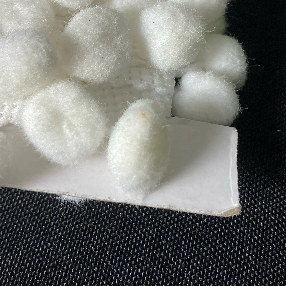 Pom Pom Trim 3 Yards Set of 2 White And Green 108”